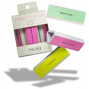 Блок для полировки ногтей 3-х сторонний 240/240, 1 шт. Inlaq 3 way buffer