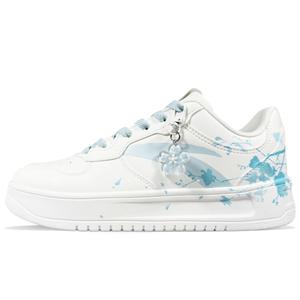 ANTA Кроссовки Life Collection для скейтбординга мужские противоскользящие амортизирующие износостойкие низкие бело-голубые, цвет White Blue