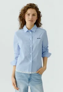 Блузка на пуговицах Oui, Blue White