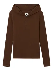 Худи на пуговицах B+Ab, коричневый