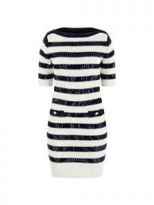 MARCIANO LOS ANGELES Вязаное платье в темно-синем цвете