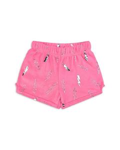 Детские розовые плюшевые шорты с фольгированной молнией - для малышей и подростков Iscream, мультиколор