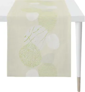 APELT дорожка для стола "1601 LOFT STYLE", (1 шт.), жаккардовая ткань 48х140 см, зеленый