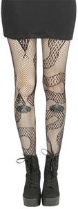Колготки Banned Alternative Snakes Fishnet Tights, черный