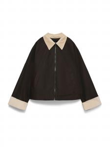 VERO MODA Межсезонная куртка 'VMVICKY' в цвете Chocolate, Cappuccino