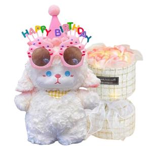 Трансформирующийся плюшевый ягненок в виде букета, высота 24 см Fat Fat Dragon