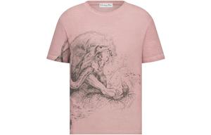 Футболка женская розовая Dior