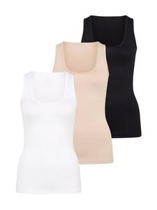 Майка Vivance Active, цвет beige, schwarz, weiß