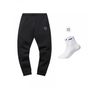 Мужские вязаные спортивные штаны LiNing, черный