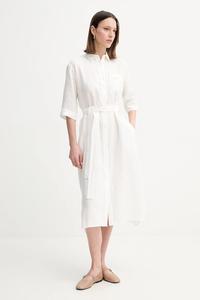 Льняное платье Mm, белый