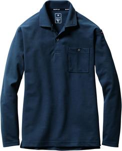 Рубашка-поло с длинным рукавом BURTLE 665 (унисекс), эластичная, с дезодорирующим эффектом