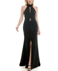 Женское платье без рукавов с воротником-халтером Taylor, Black