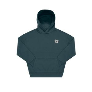 SURF MONKEY Толстовка - большого размера / с капюшоном / для взрослых (сине-зеленая)