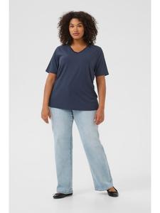 Блузка с короткими рукавами KCfananda, стандартный крой, цвет Midnight Marine CC KAFFE curve