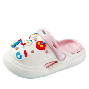 Детские тапочки: противоскользящие, износостойкие, дышащие, легкие, с амортизацией ABC KIDS, белый/розовый