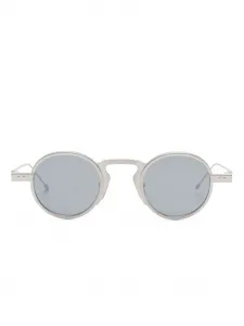 Солнцезащитные очки в круглой оправе Thom Browne Eyewear, серебяный