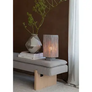 Настольная лампа PANTANAL E27, экологичная Good&Mojo, серый