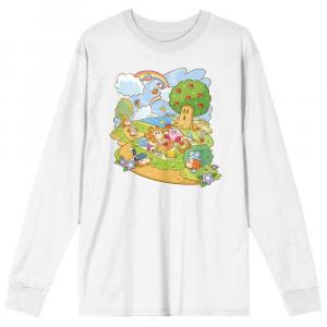 Мужская футболка для пикника Kirby Pupupu Licensed Character, белый