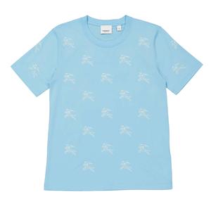 Burberry EKD Print Margot Хлопковая футболка, Брендовый размер XX-Small, синий