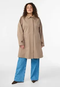 Классическое пальто mit kragen aus und verdeckter knopfleiste Zizzi, Desert Taupe