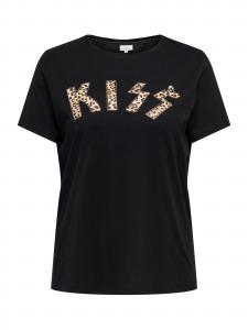 ONLY Carmakoma Футболка 'CARCRUZ' в черном цвете