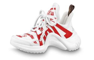 Кроссовки женские Louis Vuitton Archlight 1.0, белый / красный