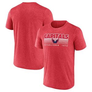Мужская красная футболка с логотипом Washington Capitals Prodigy Performance Fanatics