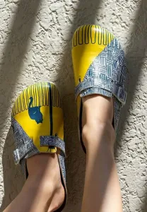 Мюли comfie florsancat handgefertigt Dogo, Weiss