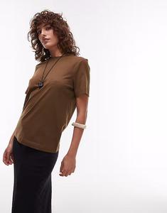 Футболка ARKET цвета мокко-коричневого цвета