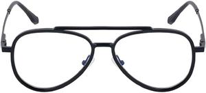 Ретро-солнцезащитные очки для женщин в крупной оправе, роскошные очки в квадратной оправе с защитой от УФ-излучения UV400, стильные мужские солнцезащитные очки-пилот 98286 Melrose, Black Clear