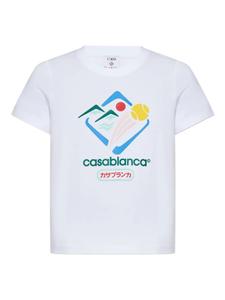 Футболка с графическим принтом Montagne Casablanca, белый