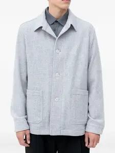 Жакет с накладными карманами Boss, серый