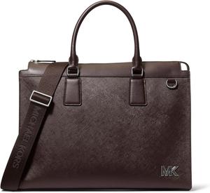 Сумка Michael Kors Edison портфель, Black Hardware/Chocolate