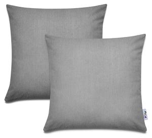 Наволочка Paco Home Cuscino 2 er Set, антрацит