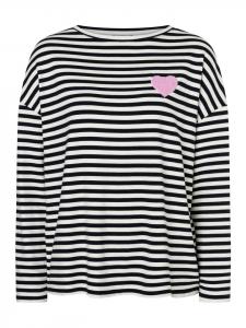 More & More Повседневная рубашка с длинными рукавами в полоску темно-синего и кремового цвета