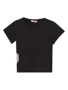 Футболка с короткими рукавами и вырезом в виде сердца Liu Jo Kids, черный