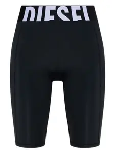 Шорты с поясом с логотипом Diesel, черный