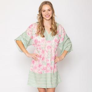 Цветочный пончо-накидка TRUEDAMES, розовый