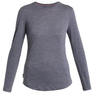 Рубашка из мериноса Icebreaker Women's Merino 125 Cool Lite Sphere III L/S Tee, цвет Midnight Navy Heather