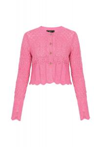Faina Вязаный кардиган в розовом цвете