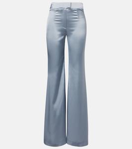 Широкие брюки Julianne с высокой талией Galvan, Dove Blue