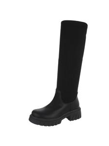 Ital-Design Черные туфли на высоком каблуке