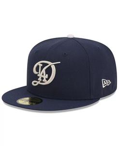 Мужская темно-синяя приталенная кепка Los Angeles Dodgers 2024 City Connect 59FIFTY New Era, синий