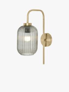 Настенный светильник Briz из текстурированного стекла MADE, Grey