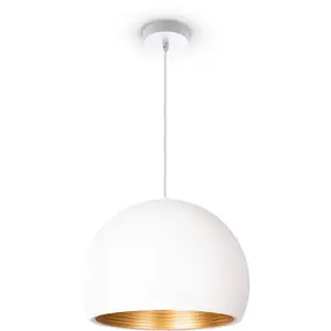 Подвесной светильник JOHN E27 Paco Home, Weiß-Gold