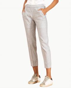 Тонирующие брюки в тонкую полоску Avenue Montaigne, Hairline Stripes