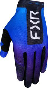 Перчатки для мотокросса FXR pro-fit air logo с перфорацией, Black/Blue
