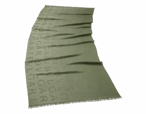 Палантин Bvlgari, зеленый