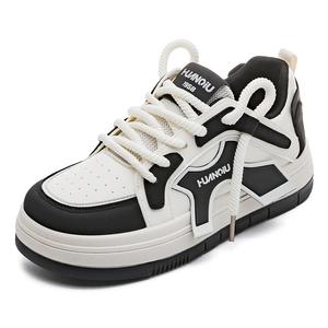 HUANQIU Прочные, легкие и дышащие низкие кроссовки для скейтбординга, женские, белые, черные