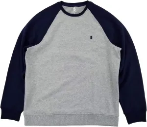 IZOD мужская серая и синяя флисовая толстовка с длинным рукавом реглан